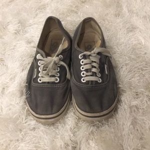 gray vans (worn)